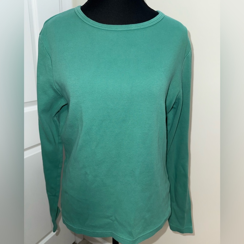 Sonoma Teal green long-sleeve top